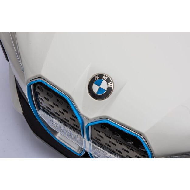 Vienvietis elektromobilis vaikams BMW I4 4x4, baltas 13