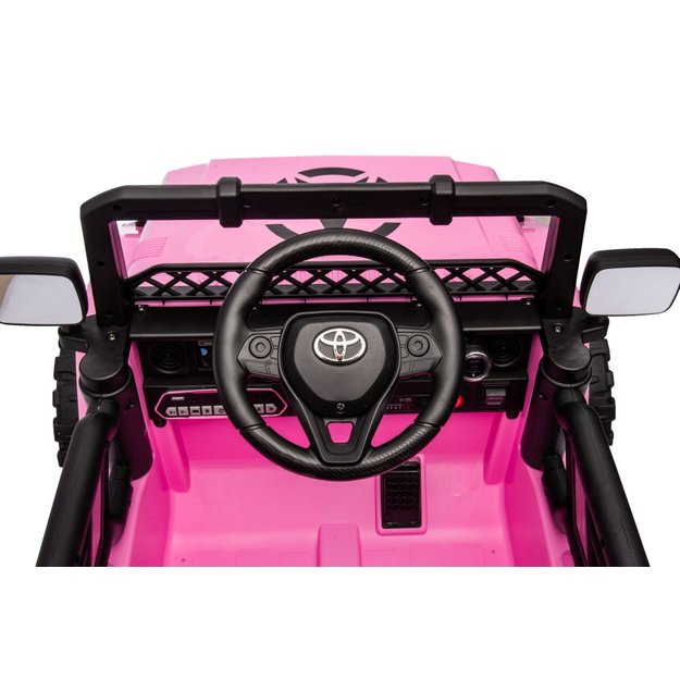 Vienvietis elektrinis visureigis Toyota FJ Pink 4x4, rožinis
