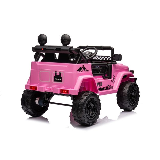 Vienvietis elektrinis visureigis Toyota FJ Pink 4x4, rožinis