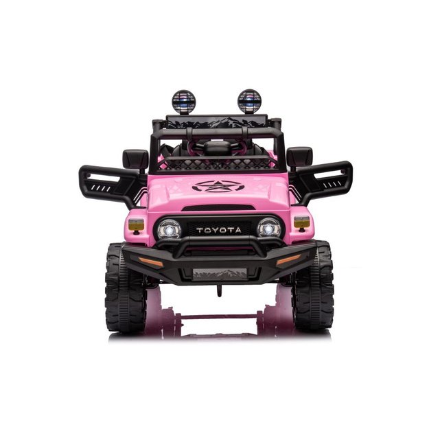Vienvietis elektrinis visureigis Toyota FJ Pink 4x4, rožinis