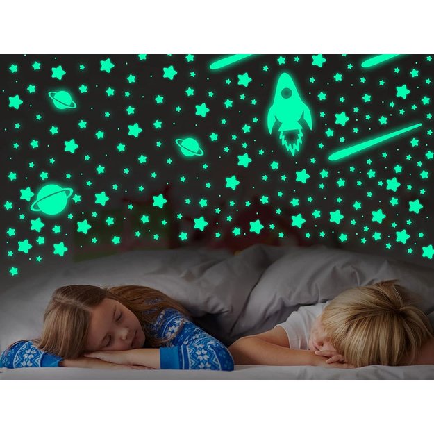 Fluorescencinių lipdukų rinkinys