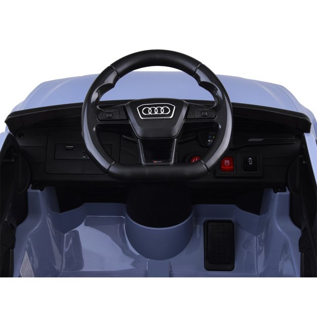 Vienvietis elektromobilis vaikams AUDI RS 6, mėlynas