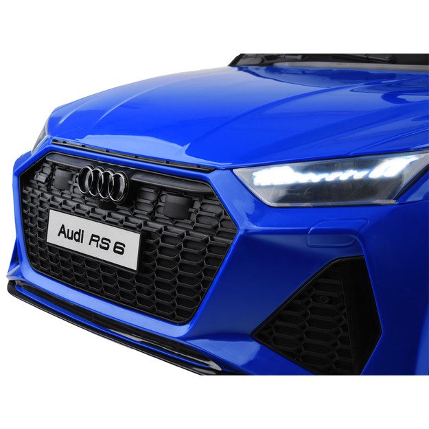 Vienvietis elektromobilis vaikams AUDI RS 6, mėlynas