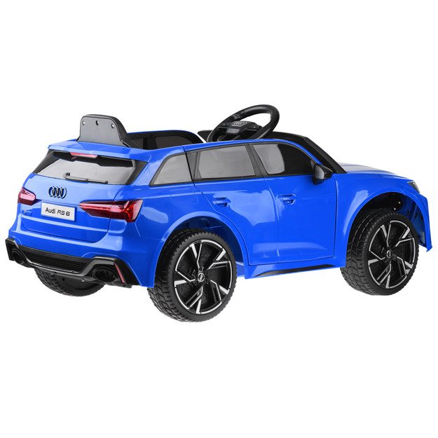 Vienvietis elektromobilis vaikams AUDI RS 6, mėlynas