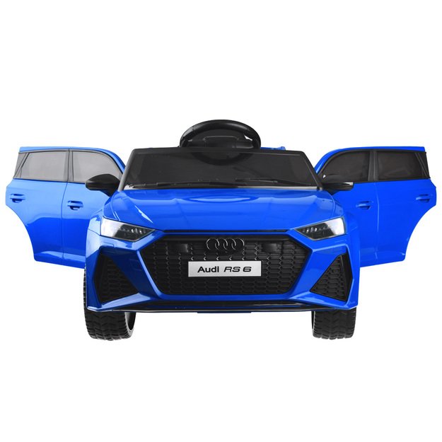 Vienvietis elektromobilis vaikams AUDI RS 6, mėlynas