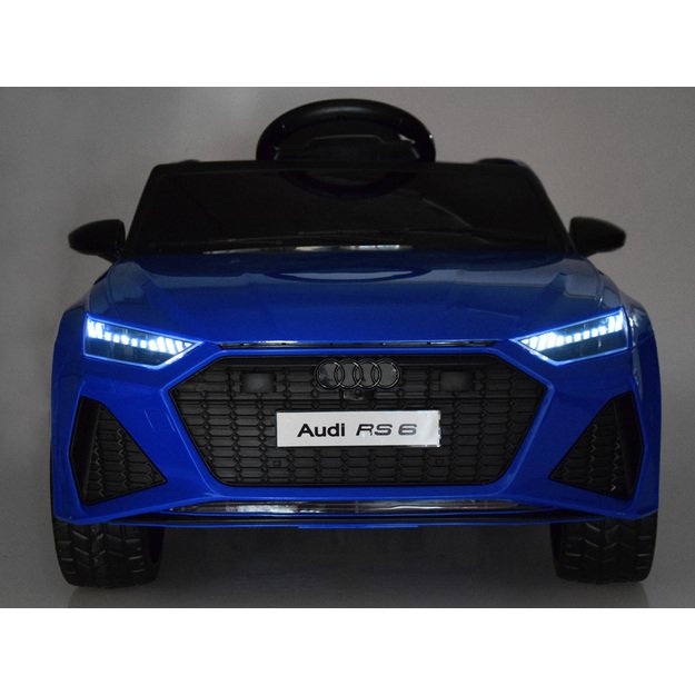 Vienvietis elektromobilis vaikams AUDI RS 6, mėlynas