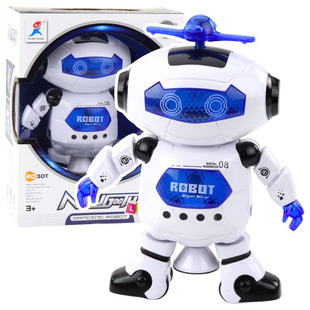 Interaktyvus šokantis robotas su šviesomis ir garsais