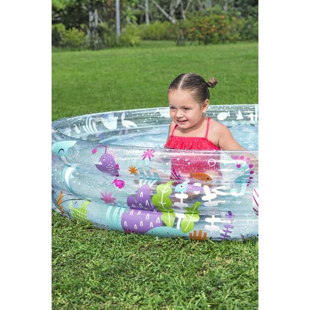 Pripučiamas baseinas vaikams „Sea World“ 183x33cm Bestway