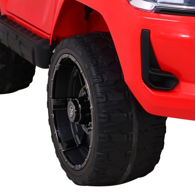 Dvivietis elektromobilis vaikams Toyota Hilux, raudonas