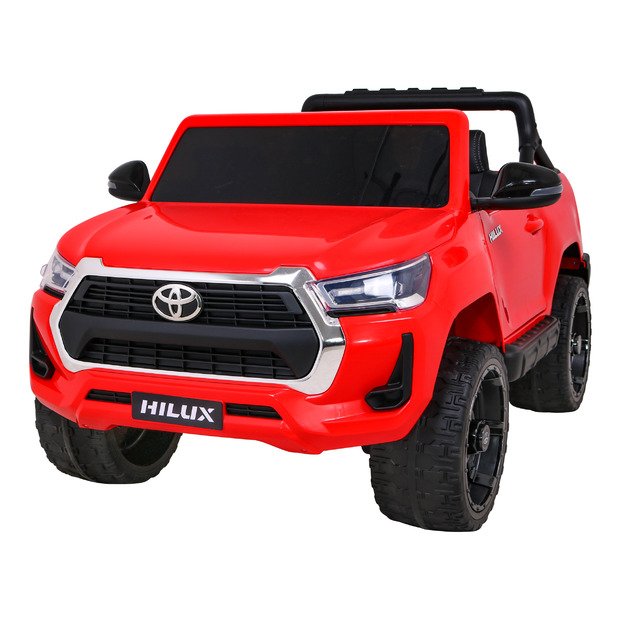 Dvivietis elektromobilis vaikams Toyota Hilux, raudonas