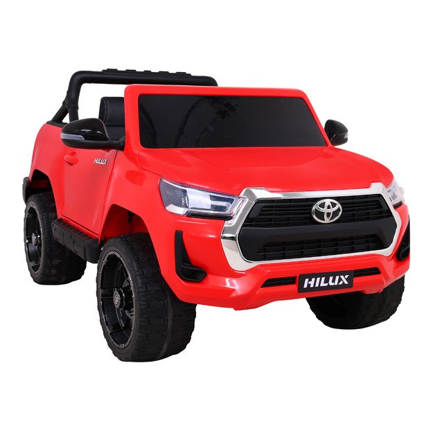 Dvivietis elektromobilis vaikams Toyota Hilux, raudonas