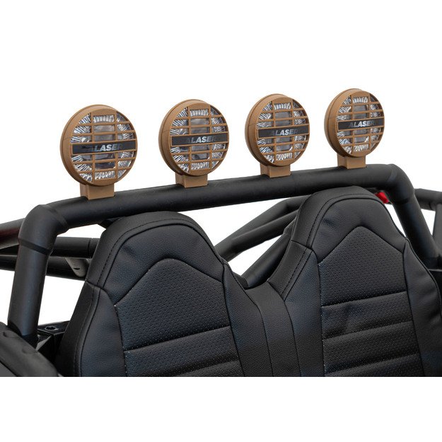 Dvivietis elektromobilis bagis Auto Buggy Racing 5, 24V, juodas