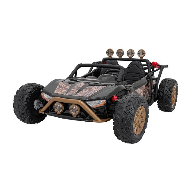 Dvivietis elektromobilis bagis Auto Buggy Racing 5, 24V, juodas