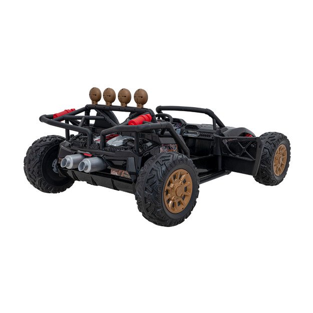 Dvivietis elektromobilis bagis Auto Buggy Racing 5, 24V, juodas