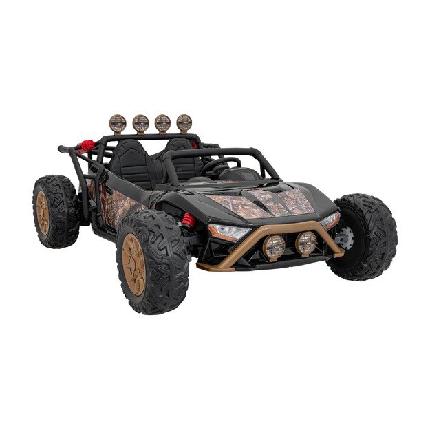 Dvivietis elektromobilis bagis Auto Buggy Racing 5, 24V, juodas