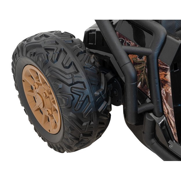 Dvivietis elektromobilis bagis Auto Buggy Racing 5, 24V, juodas