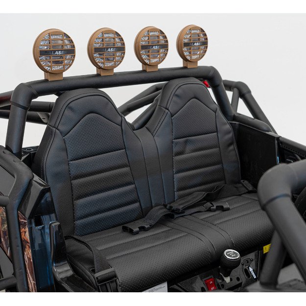 Dvivietis elektromobilis bagis Auto Buggy Racing 5, 24V, juodas