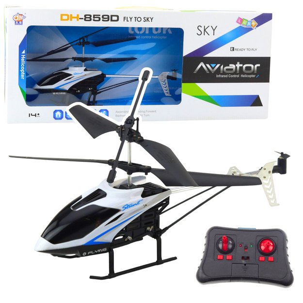 Nuotoliniu būdu valdomas Aviator DH-859D sraigtasparnis su LED apšvietimu