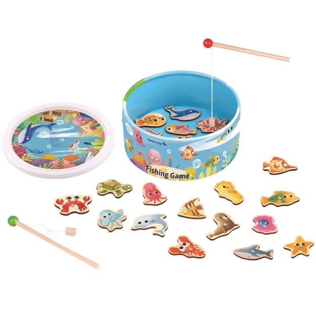 Medinis magnetinis žaidimas - Pagauk žuvytę - Tooky Toy 17