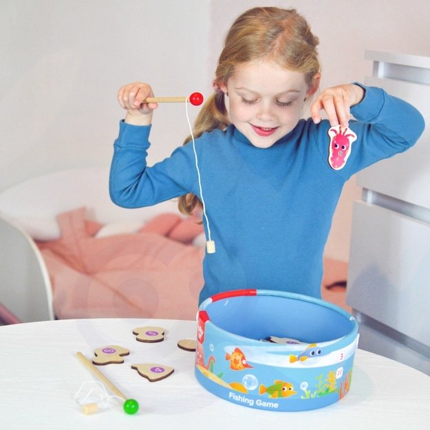Medinis magnetinis žaidimas - Pagauk žuvytę - Tooky Toy 15