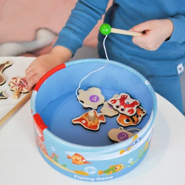Medinis magnetinis žaidimas - Pagauk žuvytę - Tooky Toy 12