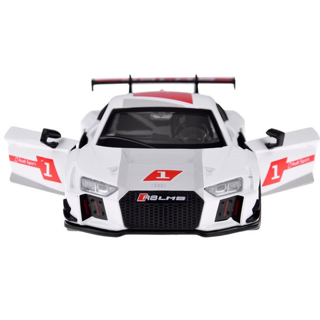 Metalinis sportinis Audi R8 LMS automobilis su garso ir šviesos efektai