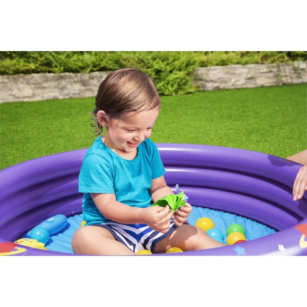 Pripučiamas baseinas vaikams 102x25cm su kosmoso tematika, Bestway