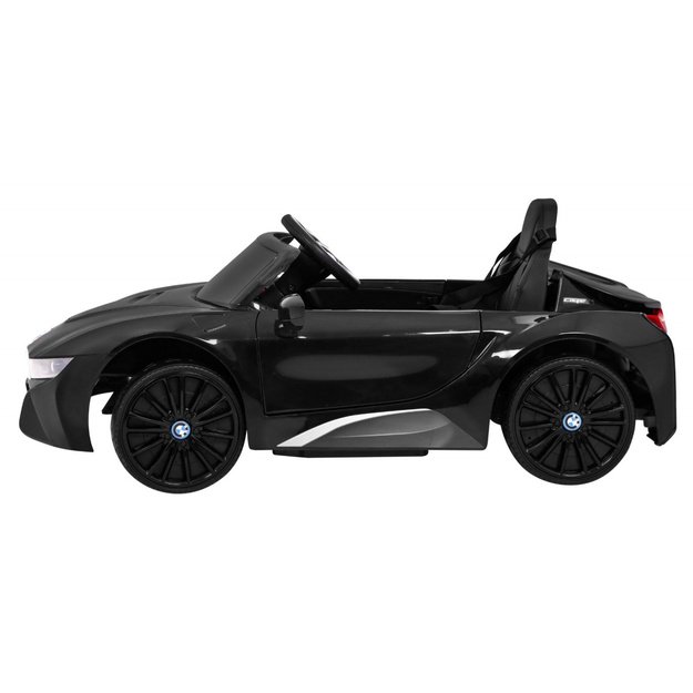 Vienvietis elektromobilis vaikams BMW I8 Lift, juodas
