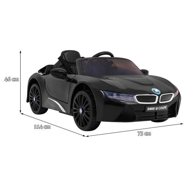 Vienvietis elektromobilis vaikams BMW I8 Lift, juodas