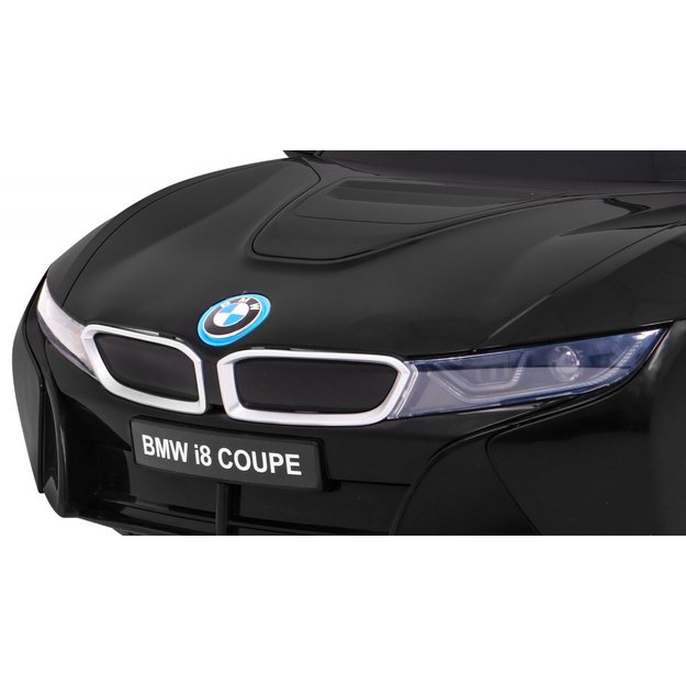 Vienvietis elektromobilis vaikams BMW I8 Lift, juodas