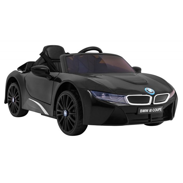 Vienvietis elektromobilis vaikams BMW I8 Lift, juodas