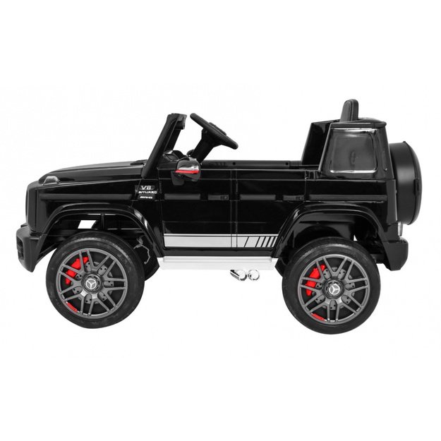 Vienvietis elektromobilis Mercedes AMG G63, juodas lakuotas