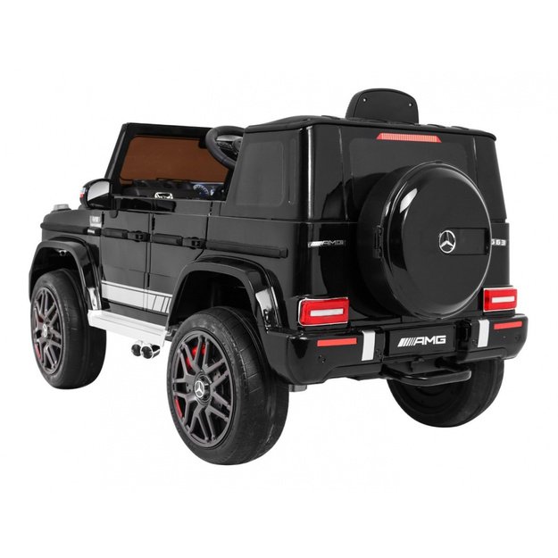 Vienvietis elektromobilis Mercedes AMG G63, juodas lakuotas