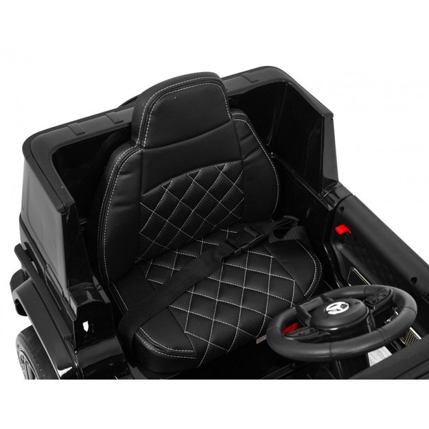 Vienvietis elektromobilis Mercedes AMG G63, juodas lakuotas