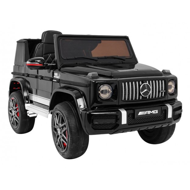 Vienvietis elektromobilis Mercedes AMG G63, juodas lakuotas