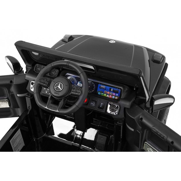 Vienvietis elektromobilis Mercedes AMG G63, juodas lakuotas