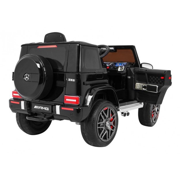 Vienvietis elektromobilis Mercedes AMG G63, juodas lakuotas