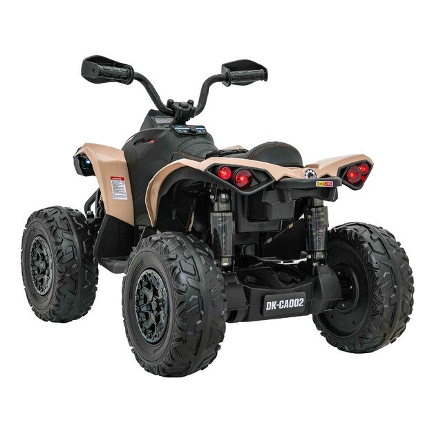Vienvietis elektrinis keturratis vaikams Maverick ATV, chaki