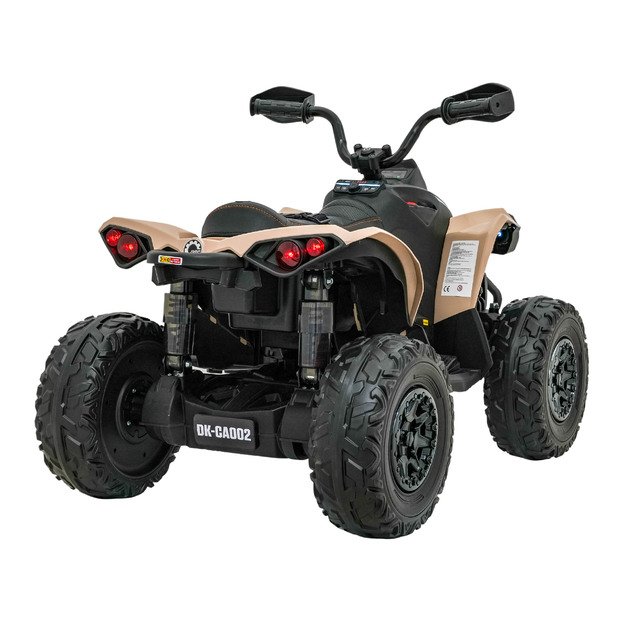 Vienvietis elektrinis keturratis vaikams Maverick ATV, chaki