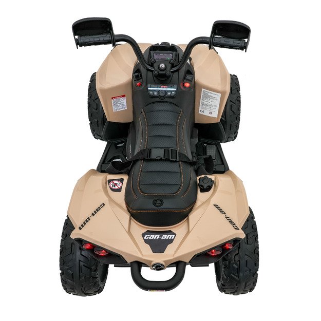 Vienvietis elektrinis keturratis vaikams Maverick ATV, chaki