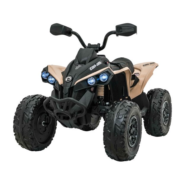 Vienvietis elektrinis keturratis vaikams Maverick ATV, chaki