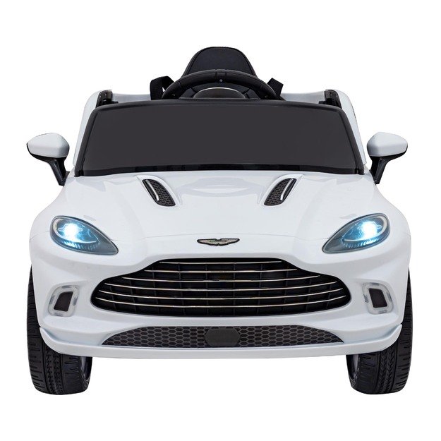 Vienvietis elektromobilis vaikams Aston Martin DBX, baltas