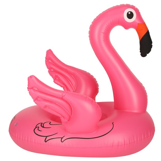 Pripučiamas plaukimo plaustas vaikams, flamingas