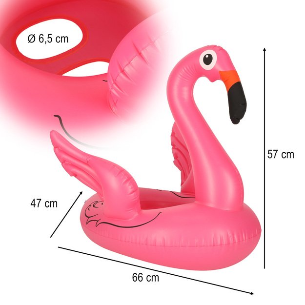 Pripučiamas plaukimo plaustas vaikams, flamingas