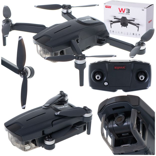  Syma W3 2.4GHz 5G Wifi RC dronas EIS 4K kamera