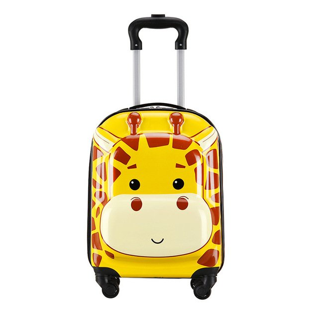 Vaikiškas kelioninis lagaminas ant ratukų su žirafa