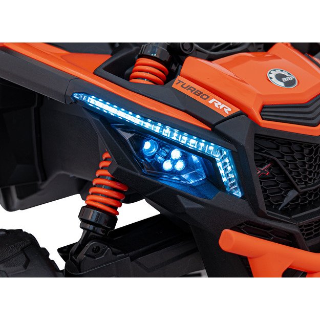 Vienvietis elektrinis bagis vaikams Maverick CAN-AM, oranžinis