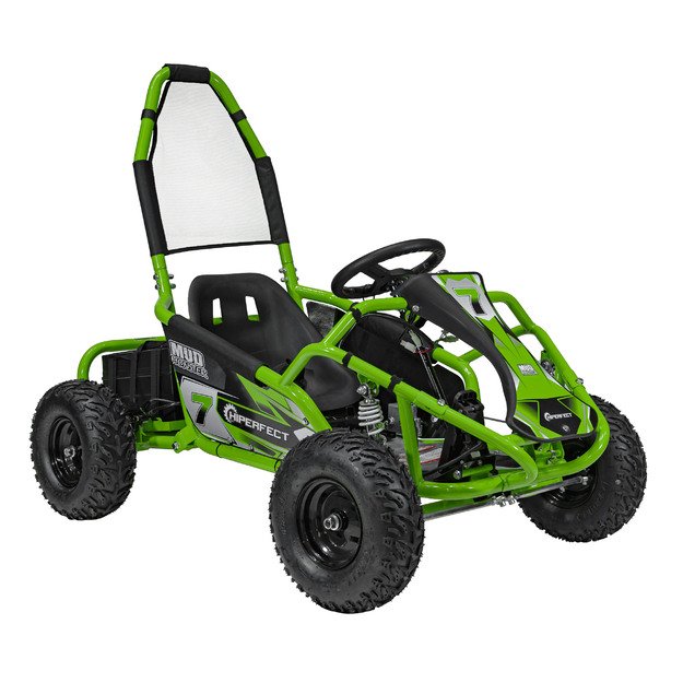 Vienvietis elektrinis bagis vaikams MUD MONSTER, žalias