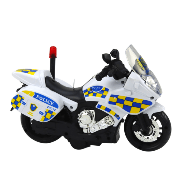 Žaislinis policijos motociklas su garso ir šviesos efektais 