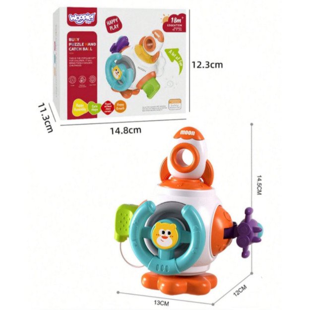 Sensorinis Montessori žaislas 6in1, WOOPIE BABY